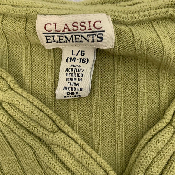 Vintage y2k Classic Elements Green Cardigan - Size L - Picture 4 of 4